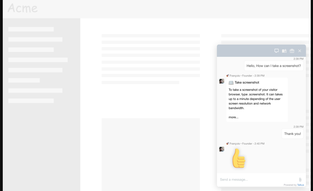 Talkus Live Chat