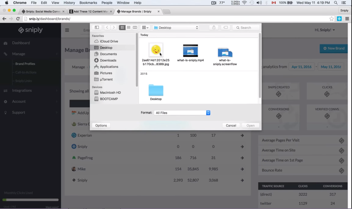 Sniply Marketing en RRSS