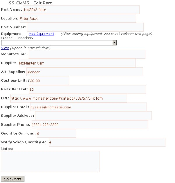 SS-CMMS Software