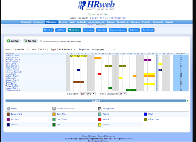 HRweb Gestión RRHH