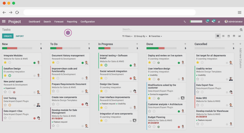 Odoo Project Management