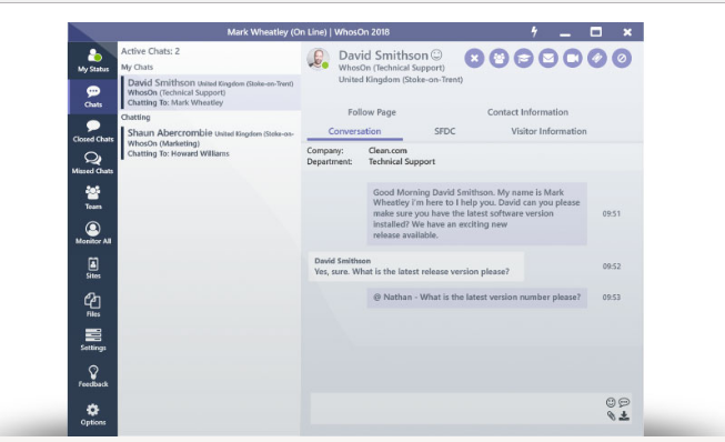 WhosOn Chat en Vivo