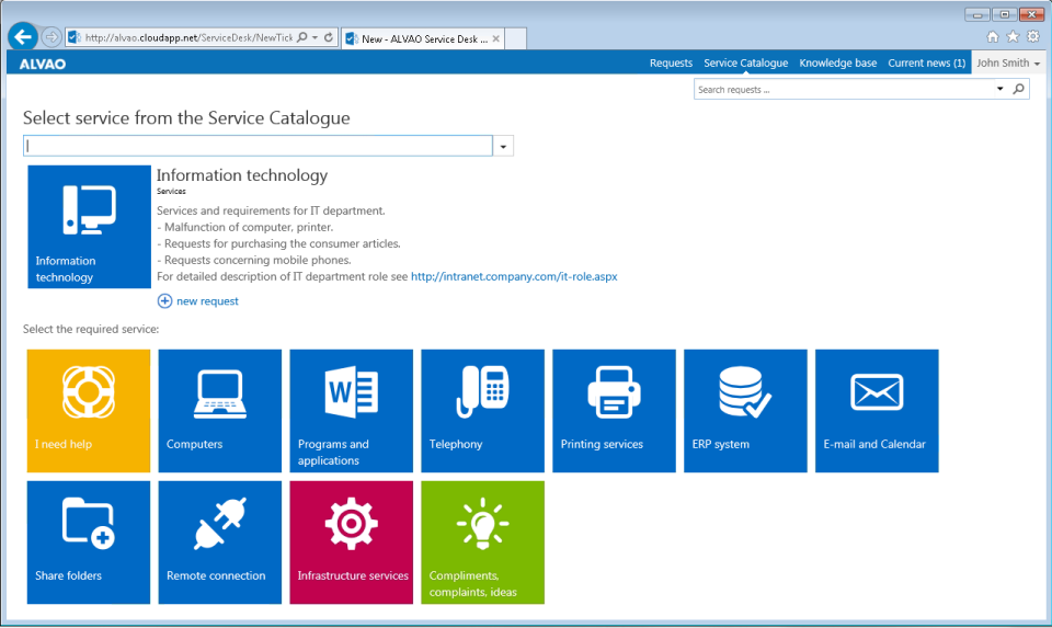ALVAO Service Desk