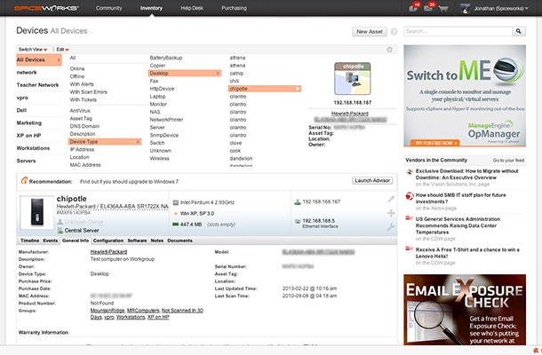Spiceworks Monitor