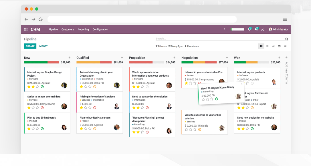Odoo CRM