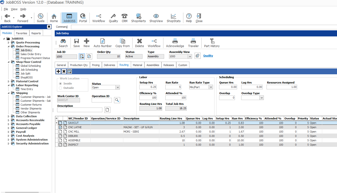 JobBOSS Software MRP precios, funciones y opiniones