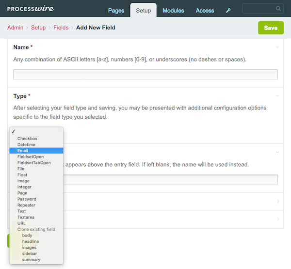 ProcessWire