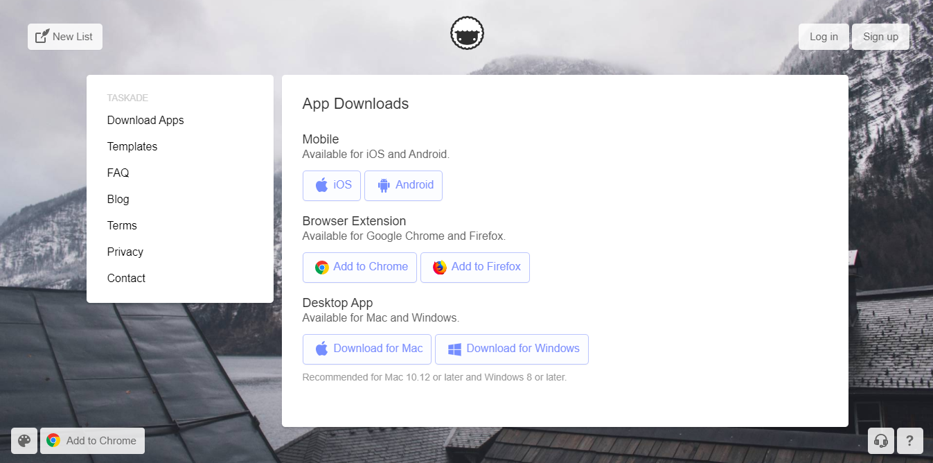 Taskade Lista de Tareas