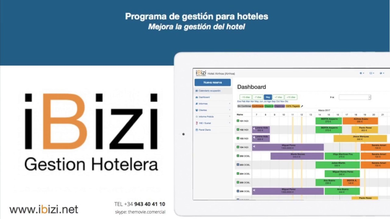 iBizi Software Hotelería