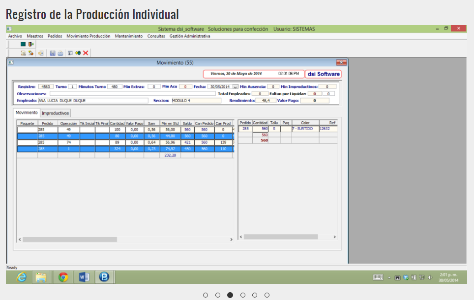 DSI Control de Piso