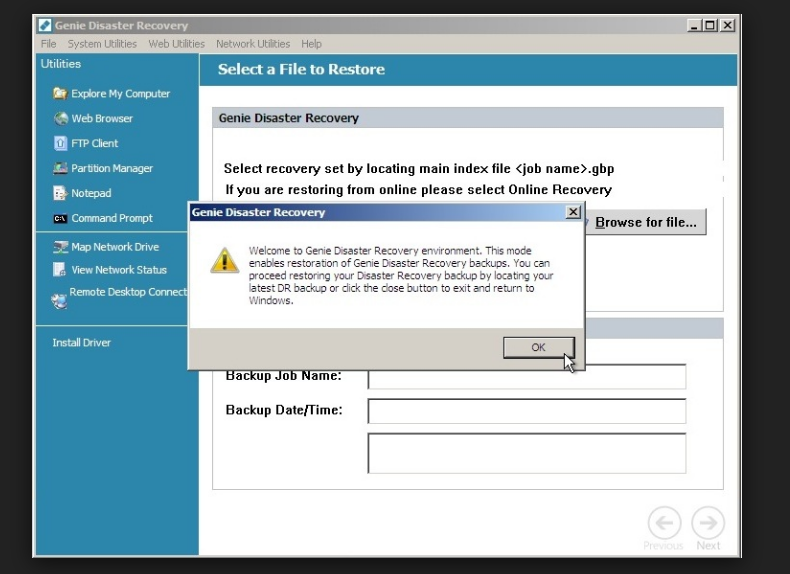 Genie Backup Manager