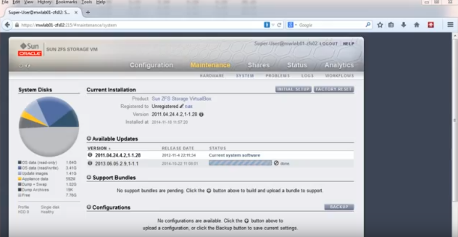Oracle ZFS