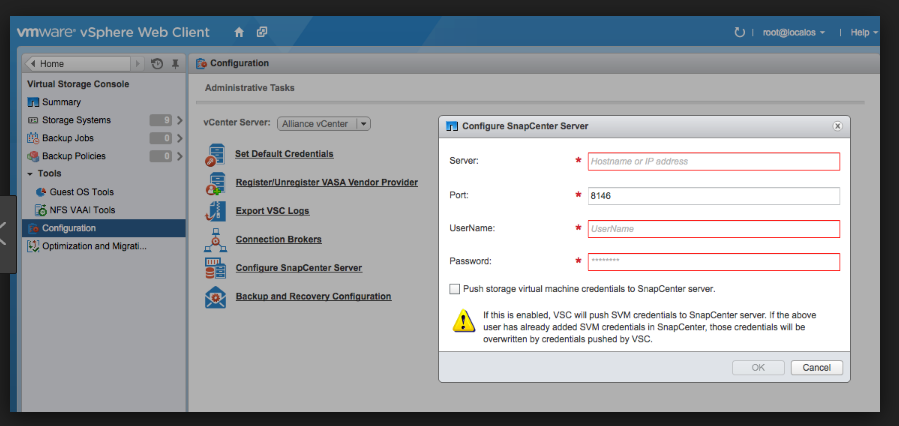SnapCenter Backup