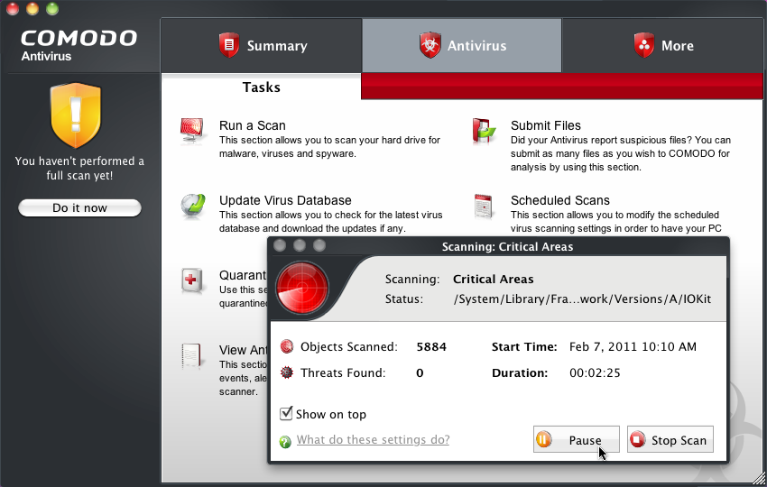 Comodo antivirus free xp