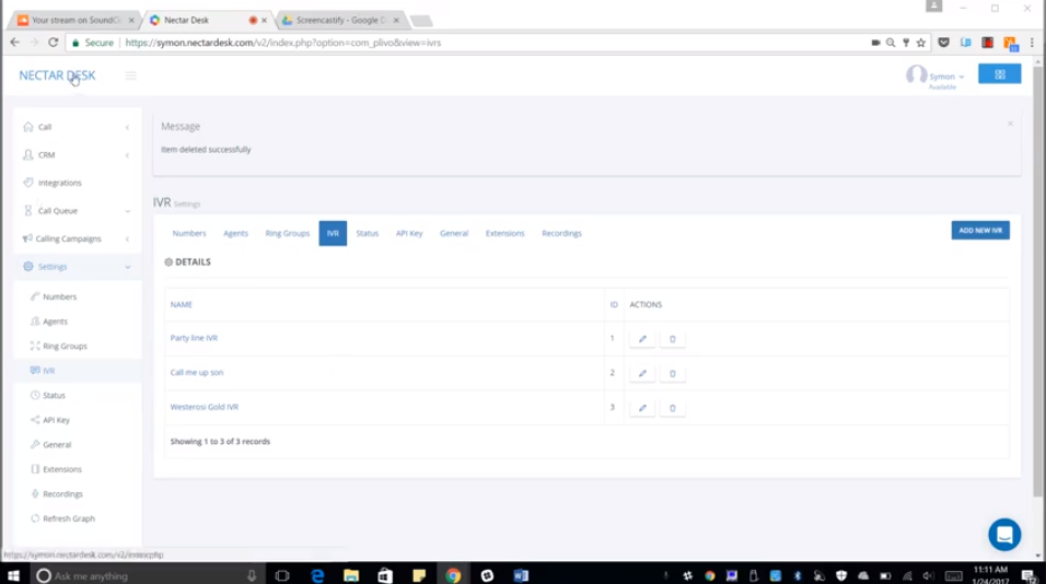 IVR Nectar Desk