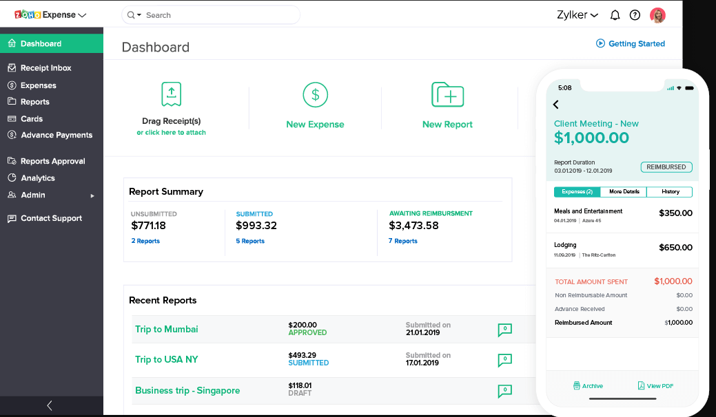 Zoho Expense