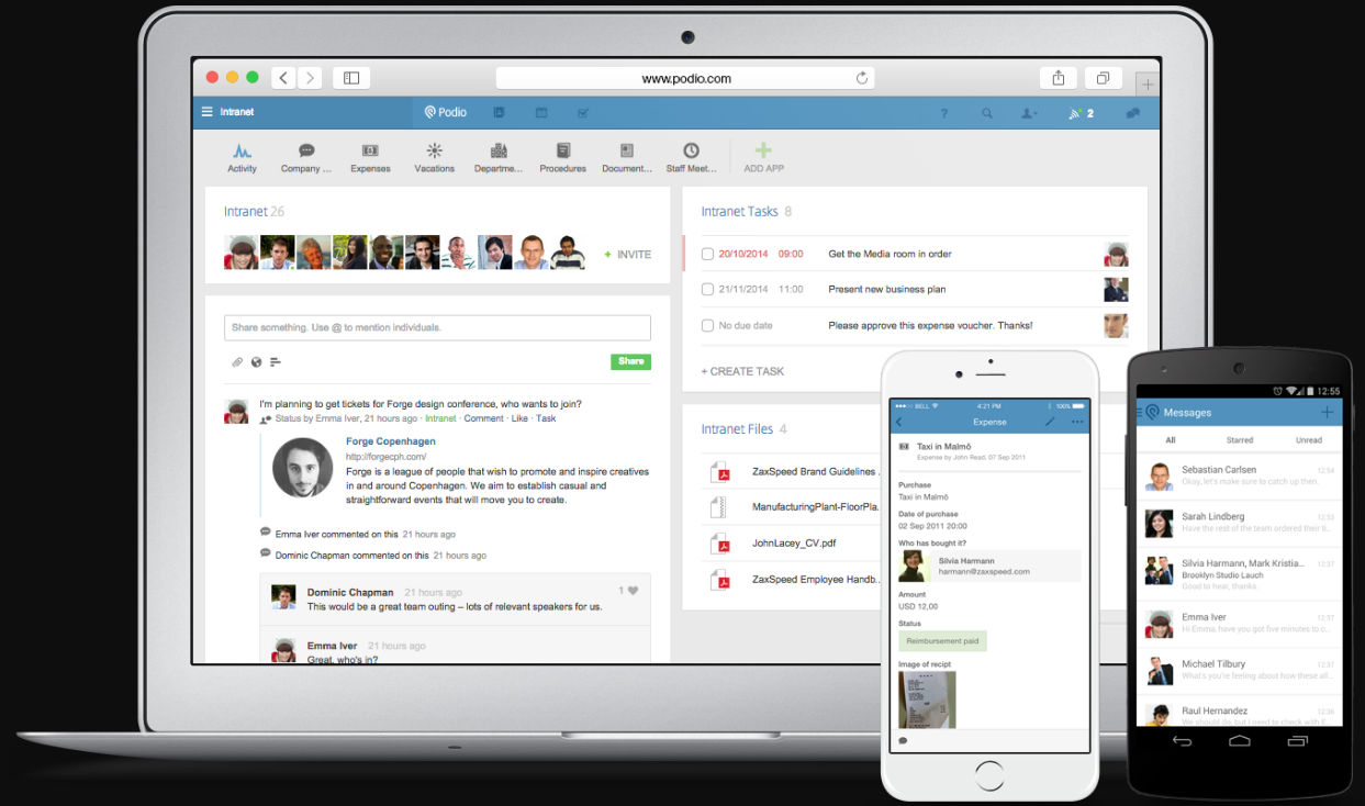 Podio Intranet